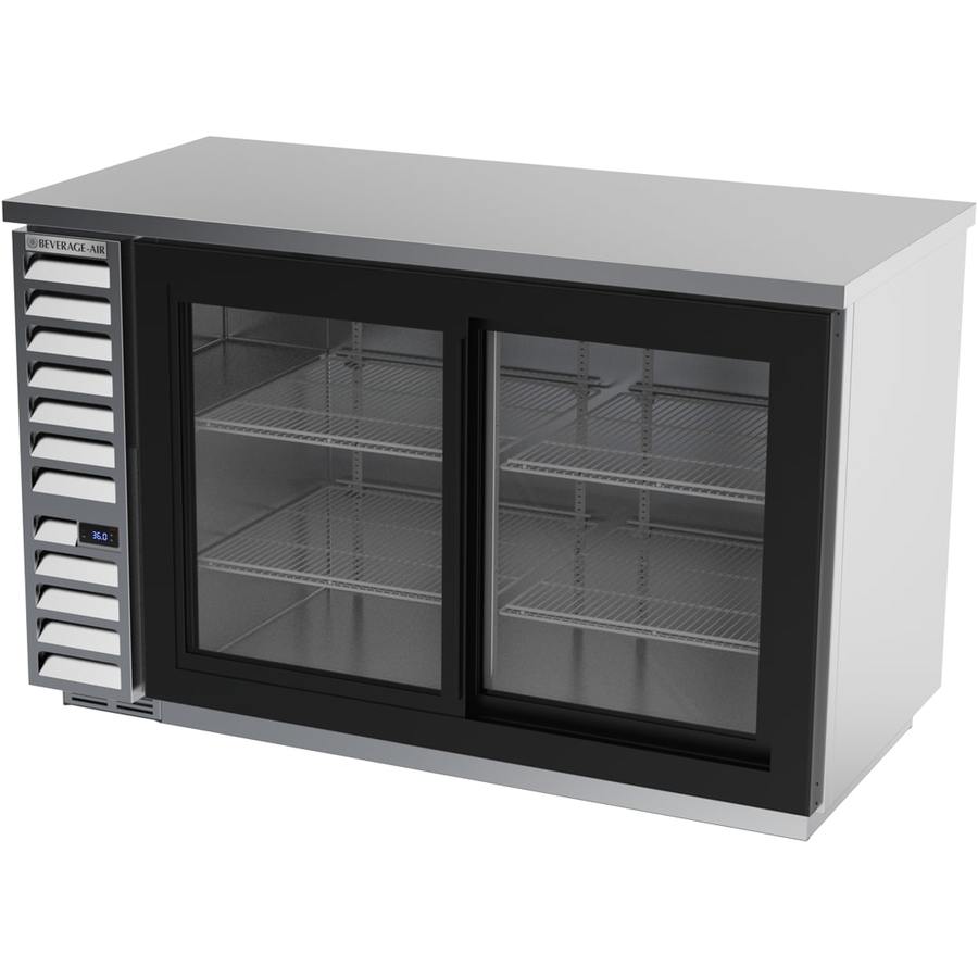 Beverage Air BB58HC-1-GS-B, 59" Sliding Glass Door Back Bar Refrigerator