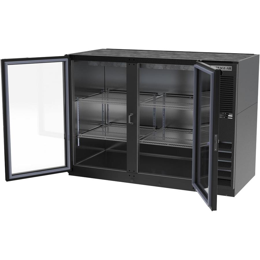 Beverage Air BB48HC-1-G-B, 48" Glass Door Back Bar Refrigerator
