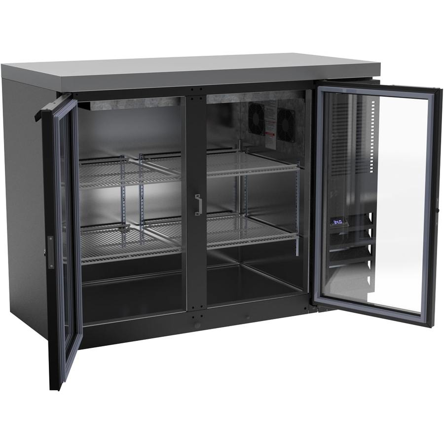 Beverage Air BB48HC-1-G-B-27, 48" Glass Door with Stainless Steel Top Back Bar Refrigerator