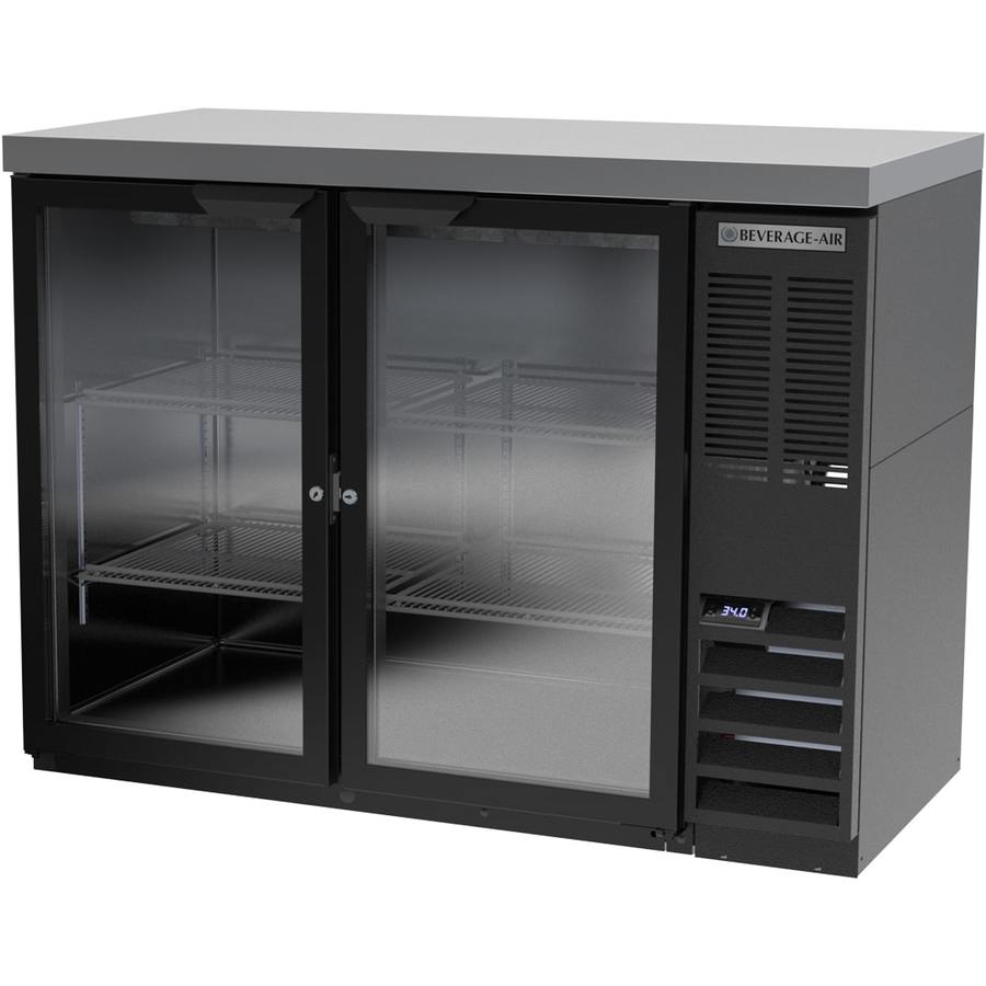 Beverage Air BB48HC-1-G-B-27, 48" Glass Door with Stainless Steel Top Back Bar Refrigerator