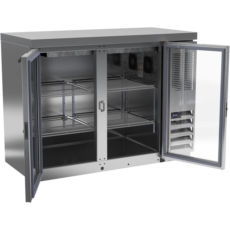 Beverage Air BB48HC-1-G-B-27, 48" Glass Door with Stainless Steel Top Back Bar Refrigerator