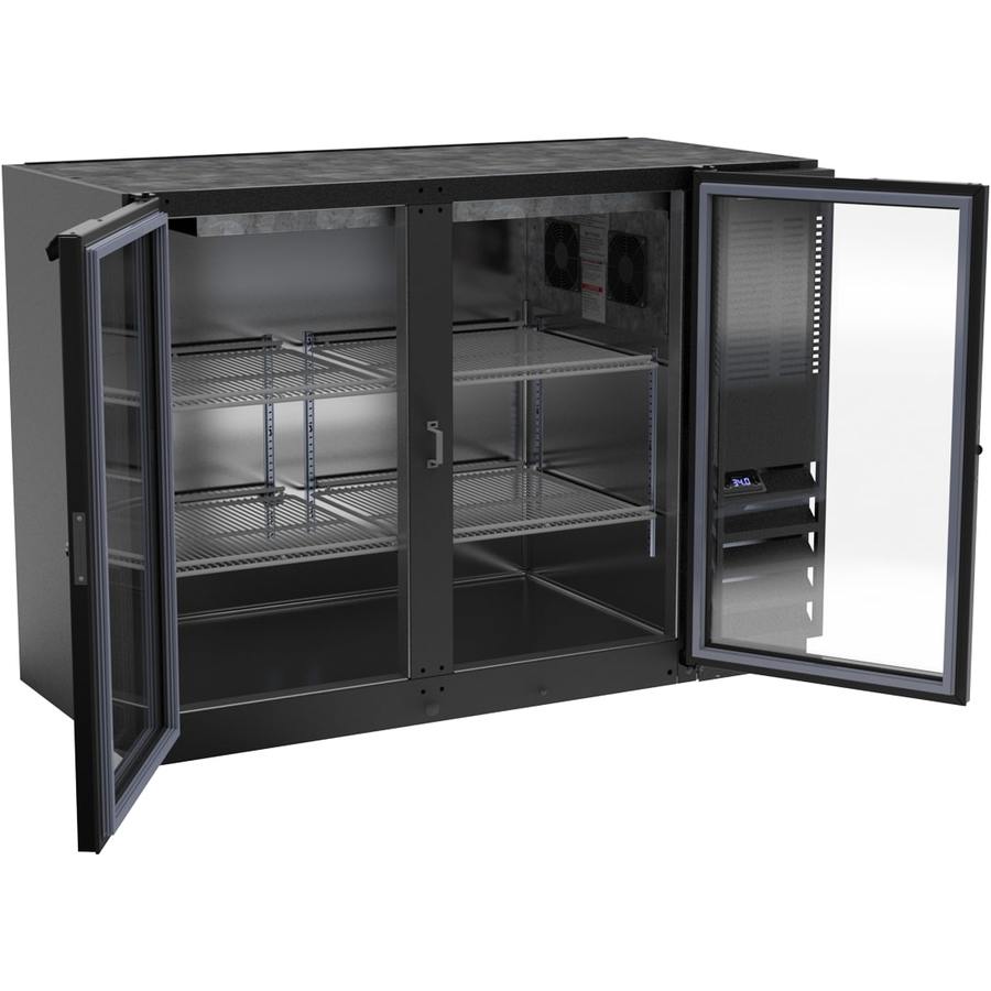 Beverage Air BB48HC-1-FG-B, 48" Glass Door Foot Rated Back Bar Refrigerator