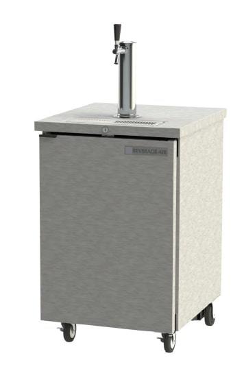 Beverage Air DD24HC-1-S, 24" Solid Door Single Tower With Faucet - Direct Draw Dispenser