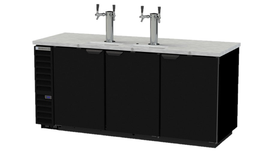 Beverage Air DD78HC-1-B, 79" Dual Tower With Dual Faucets – Direct Draw Dispenser