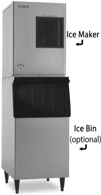 Hoshizaki KM-350MAJ, 489 Lbs Ice/24Hr, Crescent Cube Ice Machine, Air Cooled