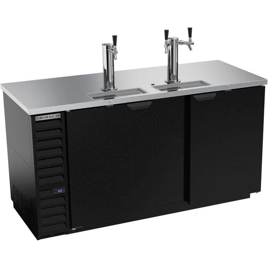 Beverage Air DD68HC-1-B, 69" Two Towers, One Single & One Dual Faucets – Direct Draw Dispenser