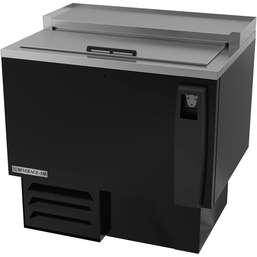 Beverage Air SF34HC-B, 34" Bar Equipment – Horizontal Bottle Cooler Shallow Well