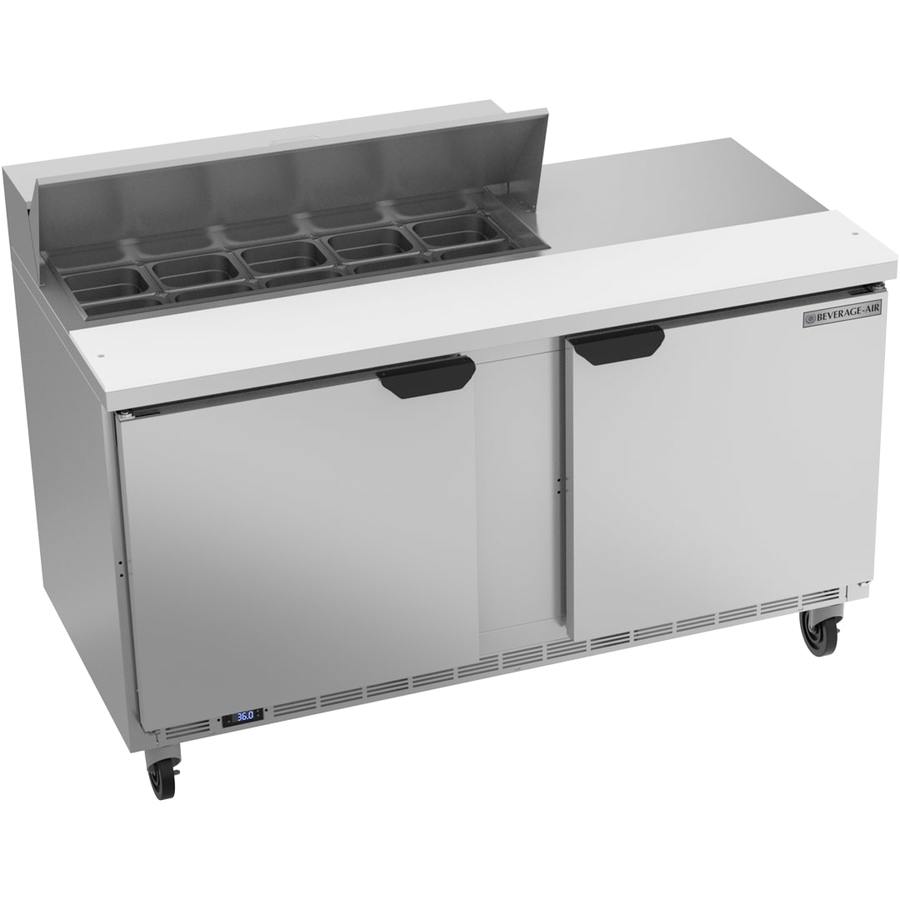 Beverage Air SPE60HC-10, 60" Sandwich Prep Table Solid Door