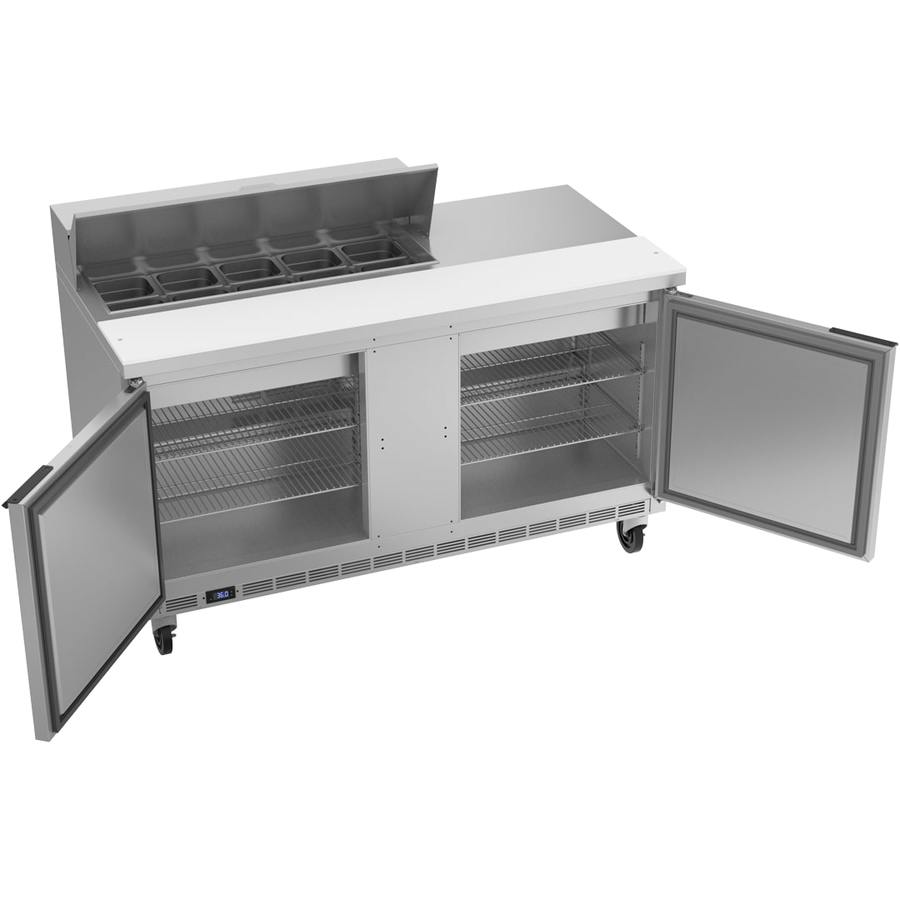 Beverage Air SPE60HC-10, 60" Sandwich Prep Table Solid Door
