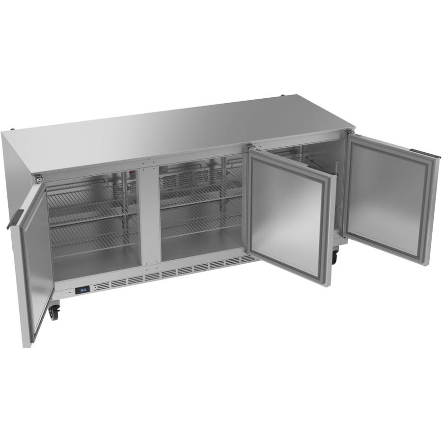 Beverage Air UCR72AHC, 72" Undercounter Solid Door Refrigerator