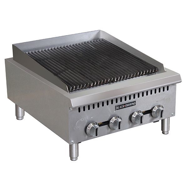 Black Diamond BDCTC-24, 24" Heavy Duty Gas Charbroiler