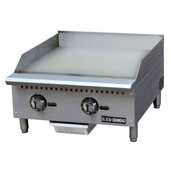 Black Diamond BDCTG-24T, 24" Thermostatic Gas Griddle