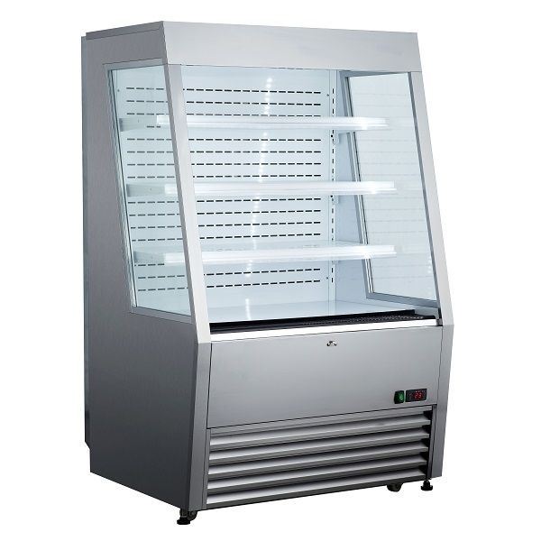 Black Diamond BDVACM-320/SS, 36" Open Air Display Case, Stainless Steel