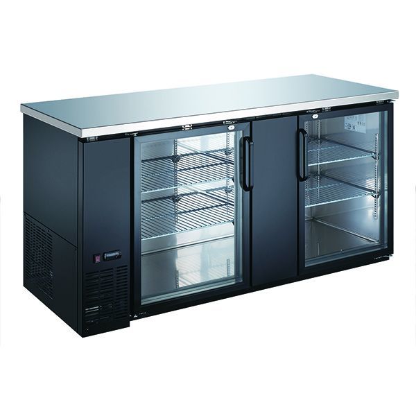 U-Star USBB-6928G, 69" Glass Door Back Bar Cooler