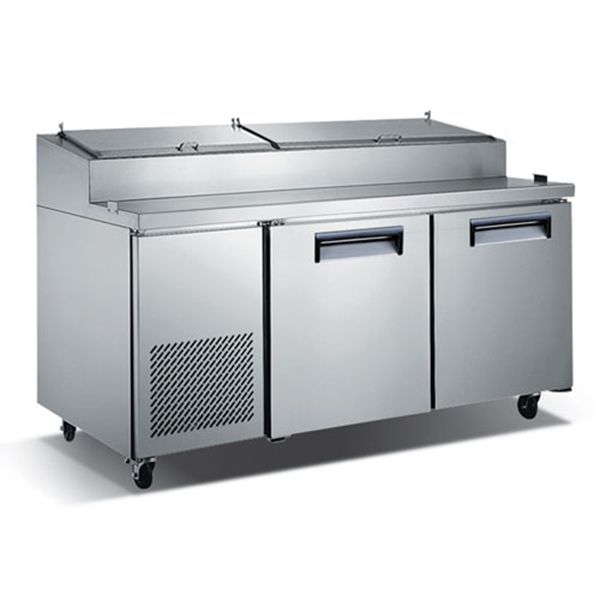 U-Star USPZ-2D, 71" Refrigerated Pizza Prep Table
