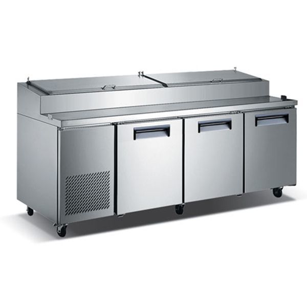 U-Star USPZ-3D, 92" Refrigerated Pizza Prep Table