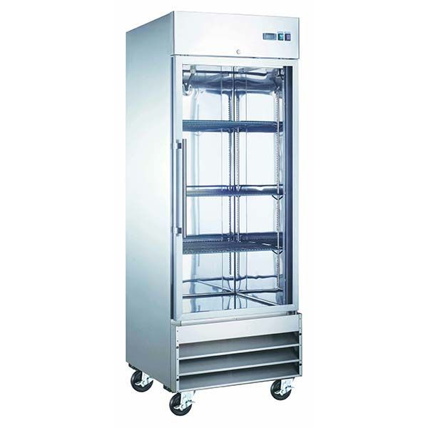 U-Star USRF-1D-G, 29" Glass Door Reach-in Refrigerators
