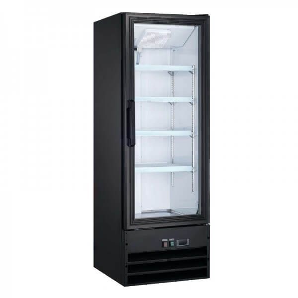U-Star USRFS-1D/22, 22" Glass Door Merchandising Refrigerator, Black