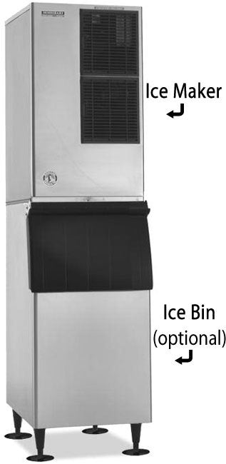 Hoshizaki KM-660MRJZ, 642 Lbs Ice/24Hr Crescent Cube Ice Machine, Remote Air Cooled