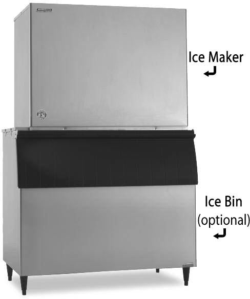 Hoshizaki KM-2600SRJ3, 2424 Lbs Ice/24Hr Crescent Cube Ice Machine, Remote Air Cooled Triple Phase