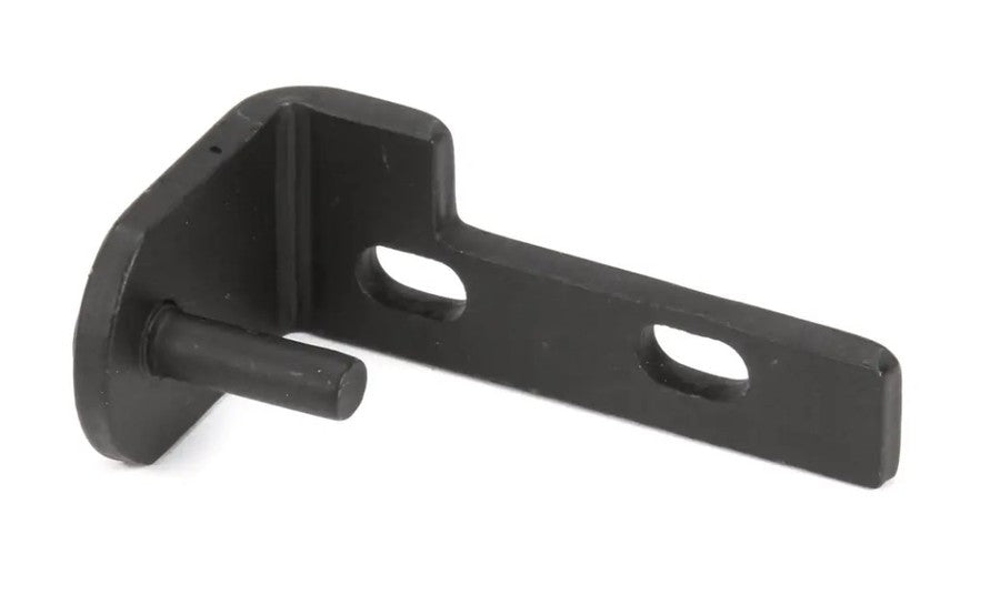 Beverage Air 401-843D-01, Door Hinge Bracket, Left Hand, Top, Black, LV49-1/72-1