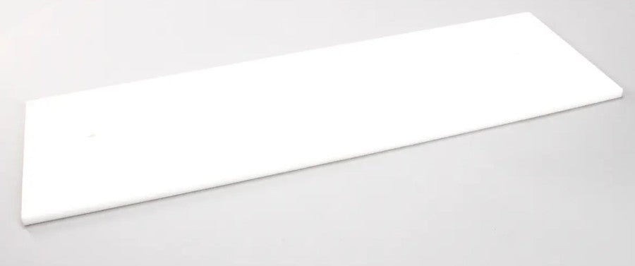 True 915129, Cutting Board, 27 1/2 x 8 7/8 x 1/2", White, Pre-Drilled