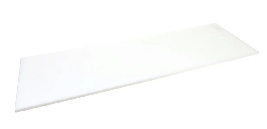 True 915113, Cutting Board, 36" x 11-3/4" x 1/2", White, Pre-Drilled 2-7/8" x 5-7/8"