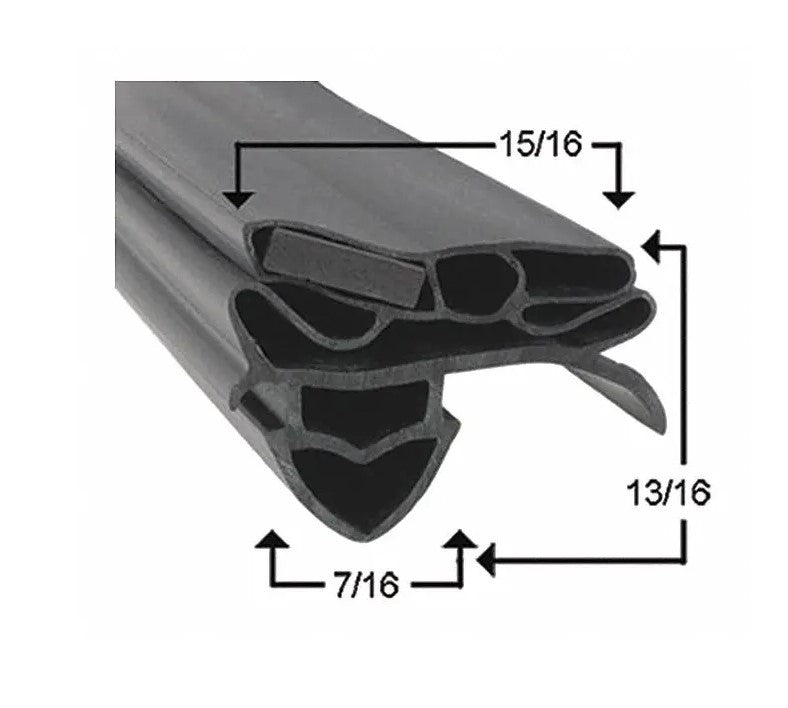 True 811135, Door Gasket, Black, 25-1/16" x 53-5/8", T-72/T-72F