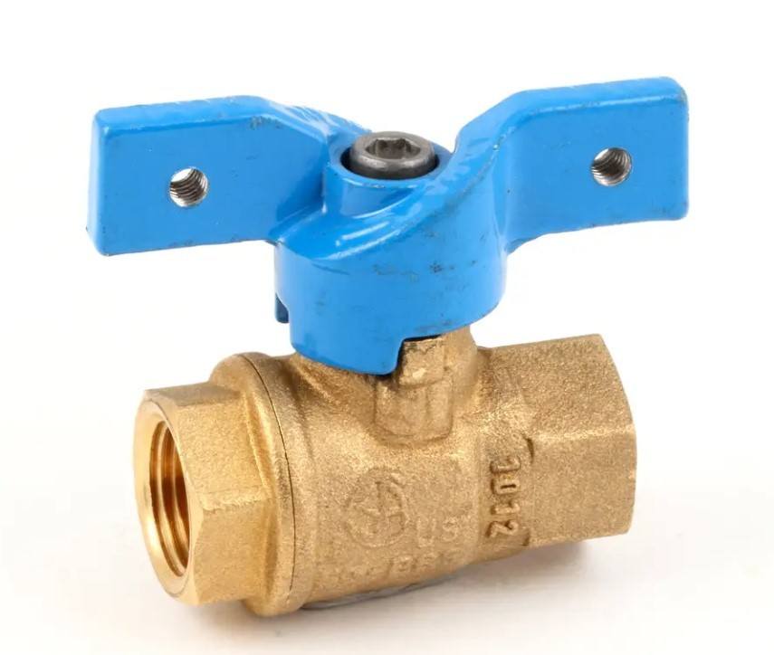 Anets B13432-00, Water Valve, Modified, Blue Handle, 3/8"
