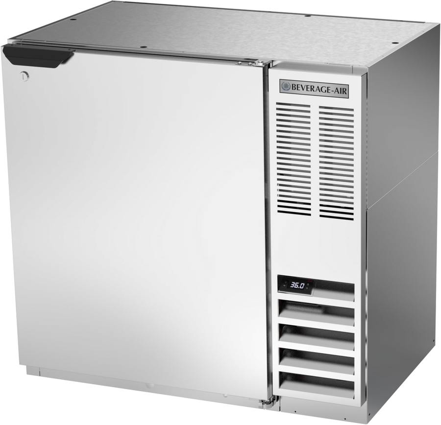 Beverage Air BB36HC-1-S, 36" Solid Door Back Bar in Stainless Steel