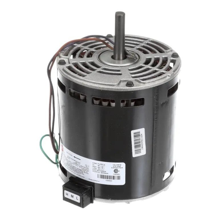 York S1-02435600000, Blower Motor, 230V, 1075RPM/3 Speed, 1HP, Counterclockwise