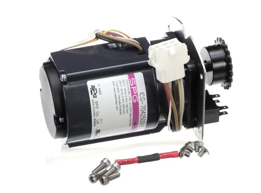 Antunes 7001175, Gear Motor, 230 Volt, 50/60HZ, 1 PH, 1/75 HP, Ratio 120:1