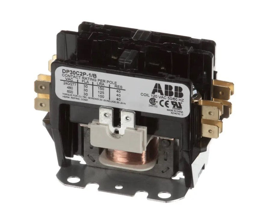 SaniServ 69995, Contactor, 120V Coil, 50/60HZ, 30A, 2 Pole