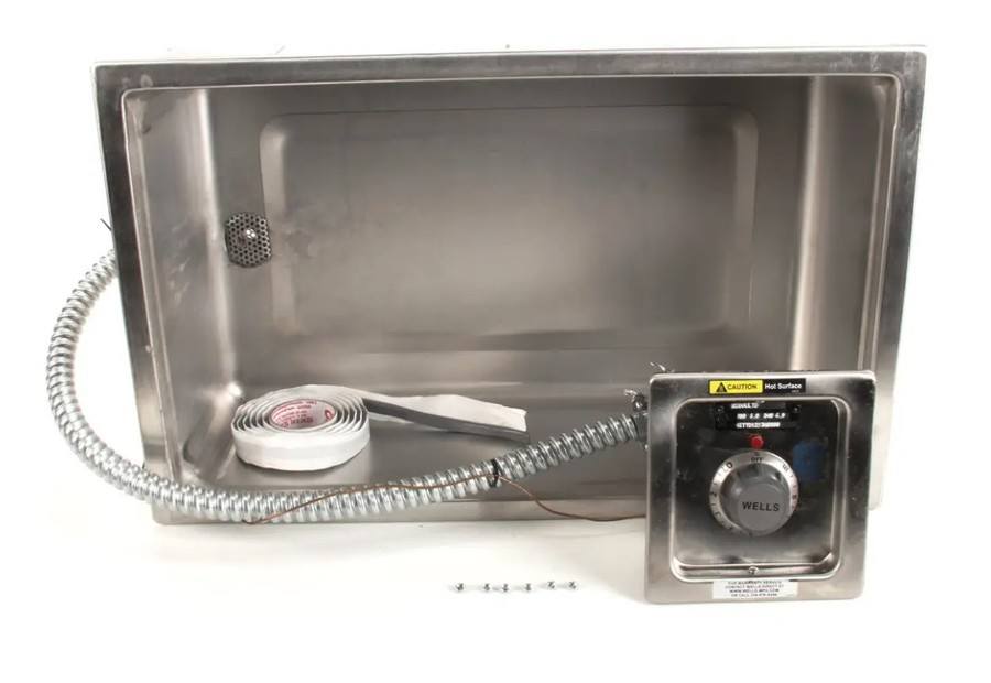 Wells 5P-SS206TDU, Hot Food Well with Tstat and Drain, 240V, SS-206TDU