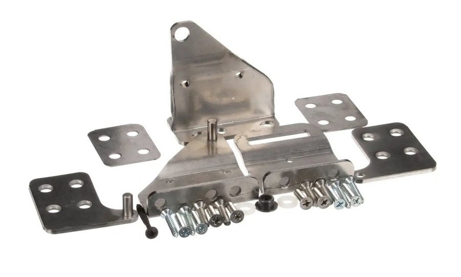 Glastender 06001377, Hinge and Bracket Set for Wood Doors, 180 Degree Swing, Right