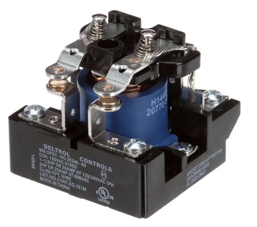 Glastender 01000554, Relay, 120V Coil, Glasswasher