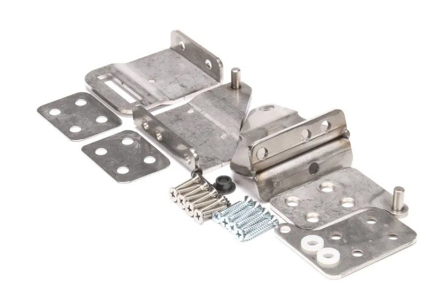 Glastender 06001376, Hinge Set and Brackets for Wood Doors 1