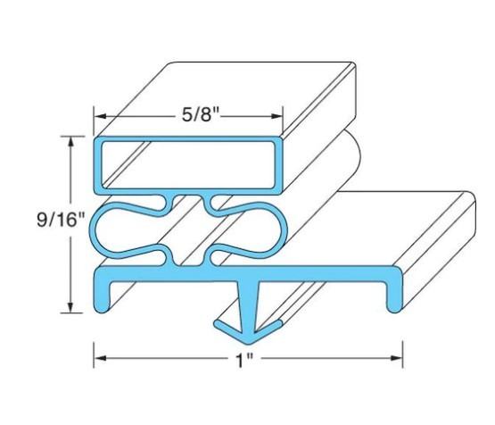 McCall 0606, Door Gasket 23" X 60 1/2"