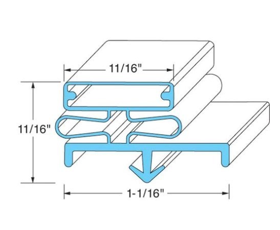 McCall 0988, Door Gasket 35 3/4 X 79 1/2