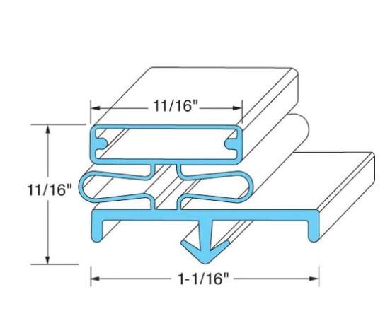 McCall MCC1702850, Gasket, Ref (28-3/4 X66-1/4 3SD)