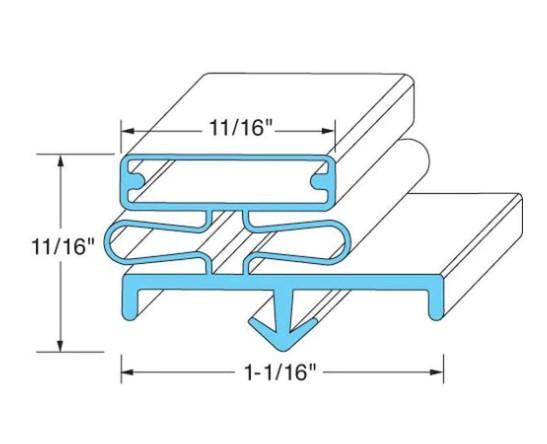 McCall MCC203, Gasket, Ref (28-7/8 X 67-1/2, 3SD)