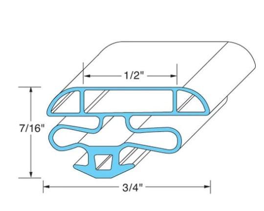 McCall 15742, Gasket, Half DR, 23-2/3 X 29-9