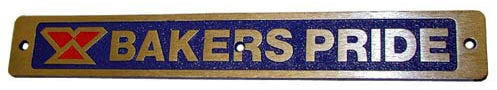 Bakers Pride U1043X, Nameplate