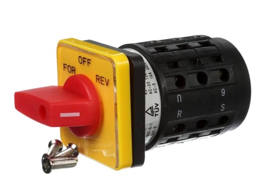 Anvil XMIN1216, Switch Assembly, Rotary, Off/Forward/Reverse, 6 Terminal