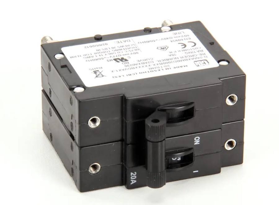 Carter-Hoffmann 18602-0073, On/Off Switch, Circuit Breaker, 20A, 2 Pole