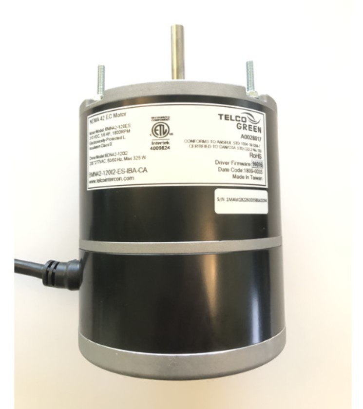 Captive-Aire BMN42-120I2-60-230/277, Motor - 1/6 Hp 208-230