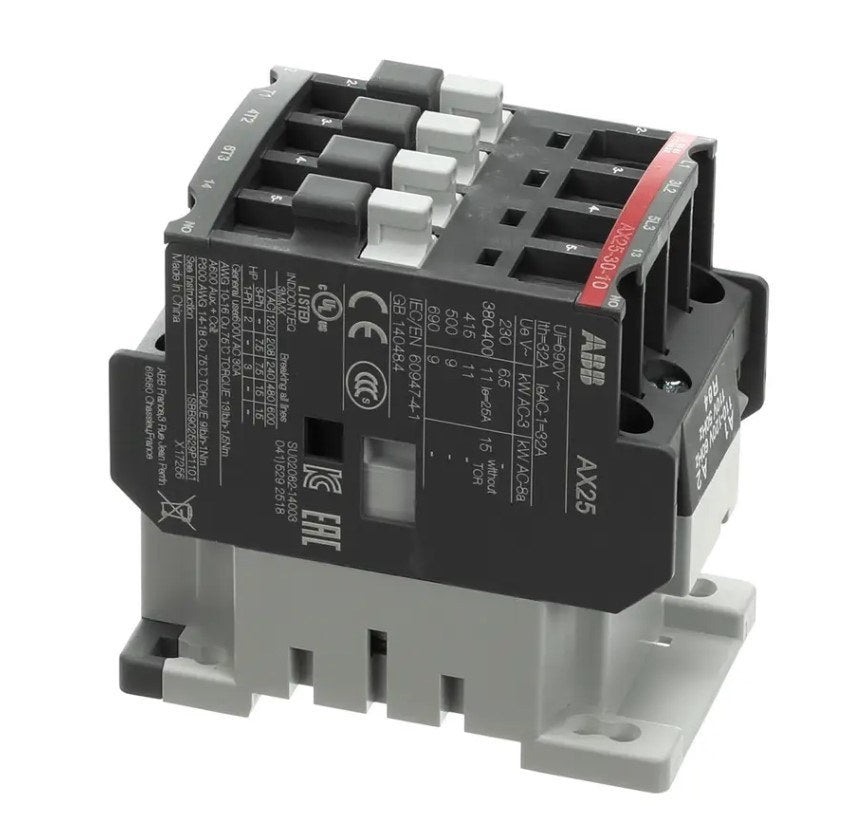 Kelvinator 0US807, Contactor, 110-120V, 50/60HZ, 30A, 3 Pole with Auxiliary Contact