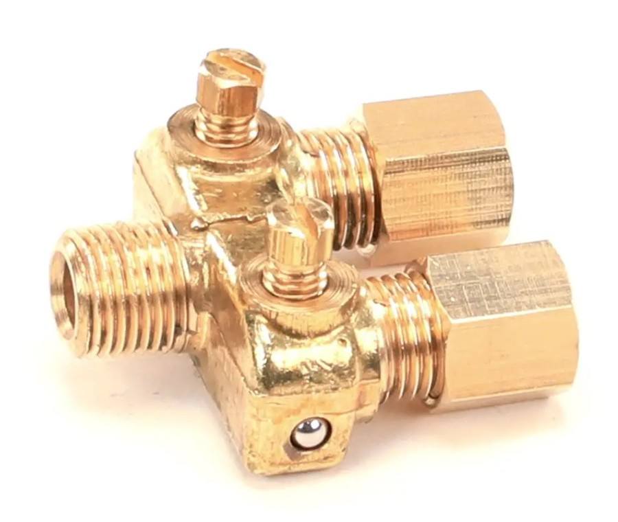 Tri-Star 2V-R3020A, Pilot Adjustment Valve, Dual, 1/8-27 x 3/16"