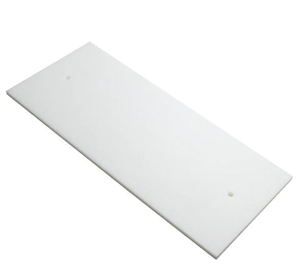 True 915154, Cutting Board, White, 1/2" x 8-7/8" x 48", Pre-Drilled