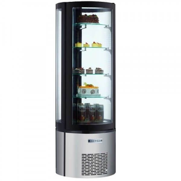 Black Diamond BDRCK-400, Black Diamond Floor Standing Refrigerated Cake Display 12.7 Cu Ft